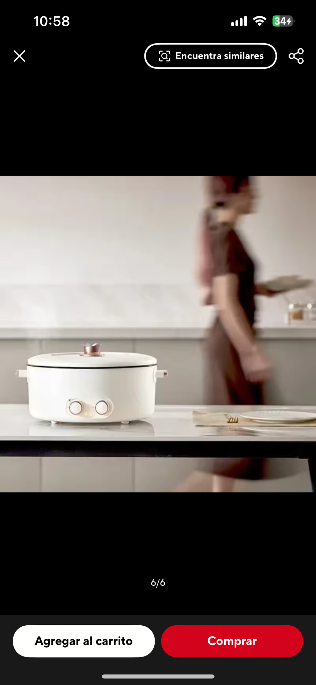 Olla eléctrica 6 Litros 4 Divisiones🍱