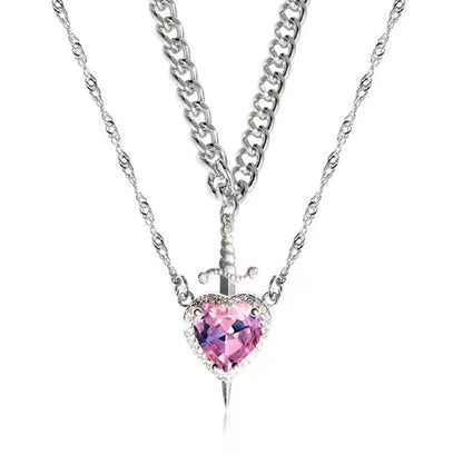 Collar Corazon y Espada
