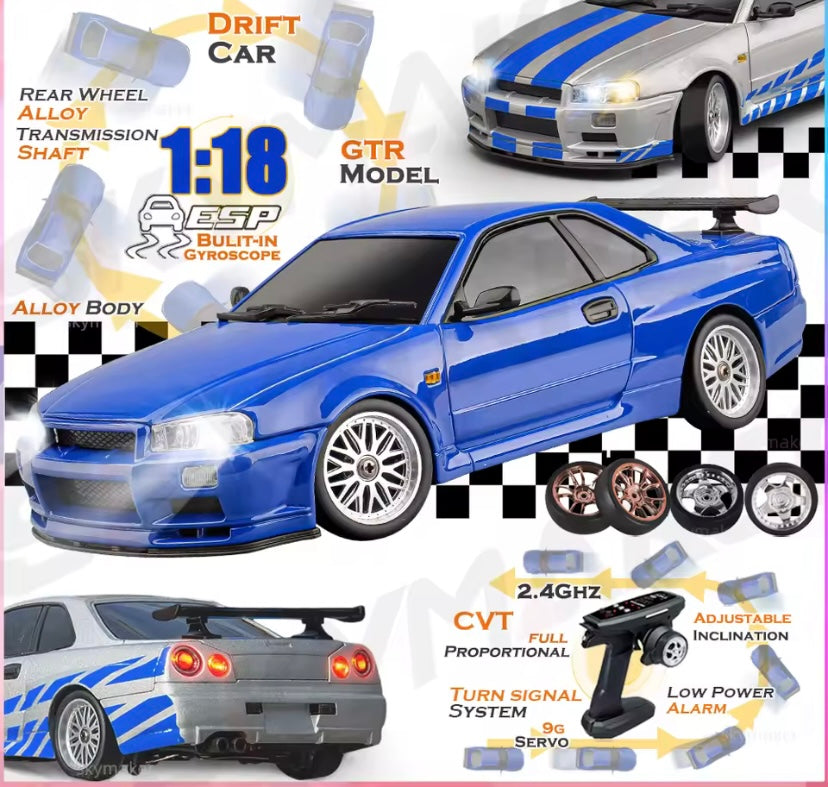 Nissan Skyline GTR R34 RC Drift