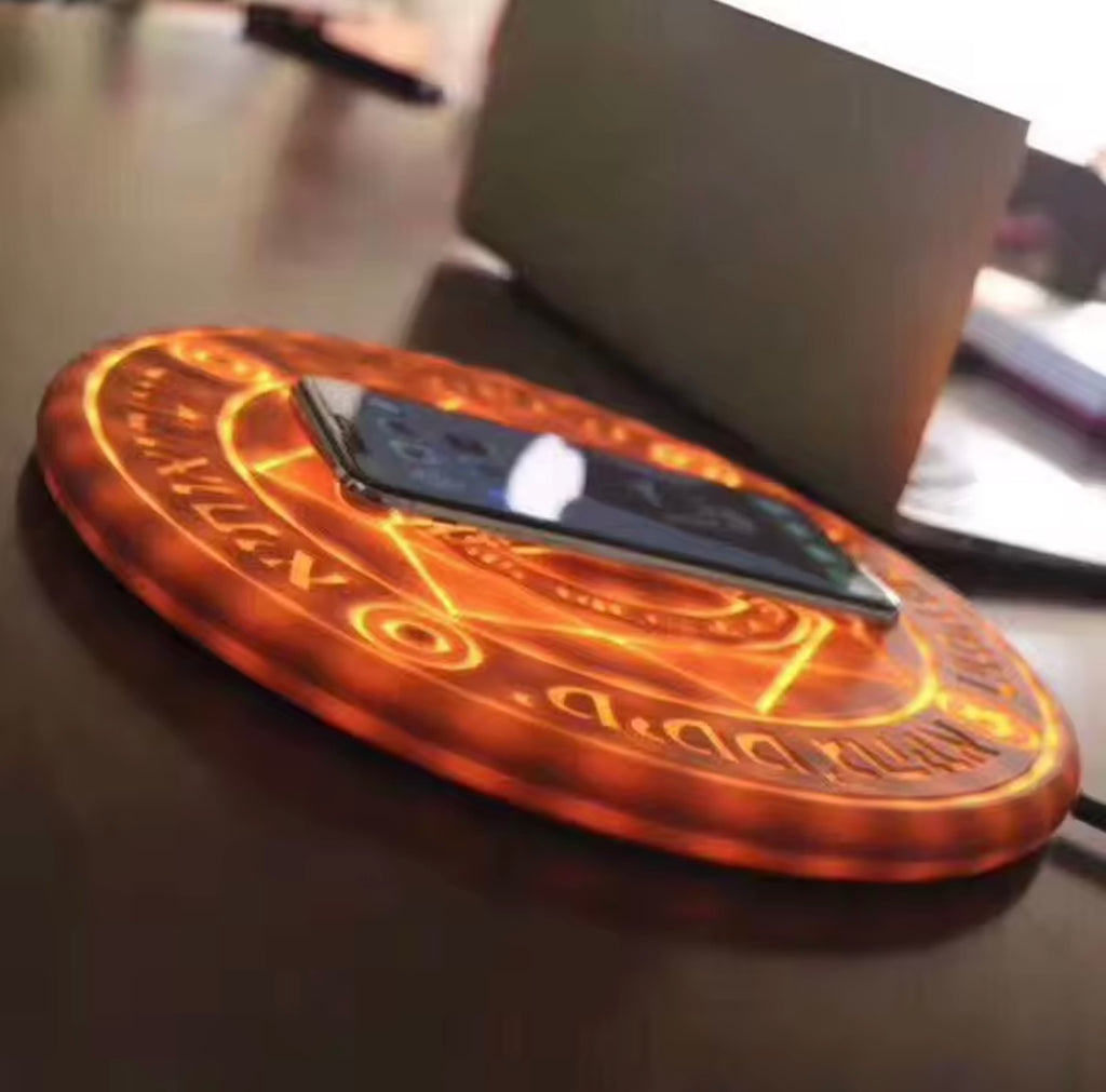 Cargador Inalámbrico Círculo Mágico LED 2025📱