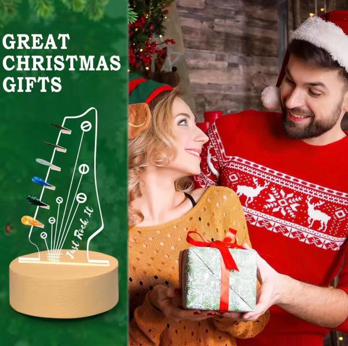 🎸✨ SOPORTE LED PARA PÚAS DE GUITARRA