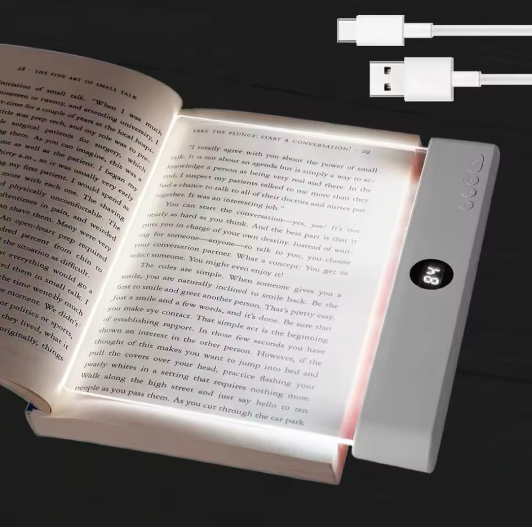 📖 LÁMPARA LED DE LECTURA CON PANTALLA ACRÍLICA